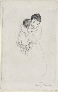 Mateřské pohlazení od Mary Cassatt