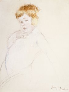 Studie pro dítě pro pohlazení, c.1902 od Mary Cassatt