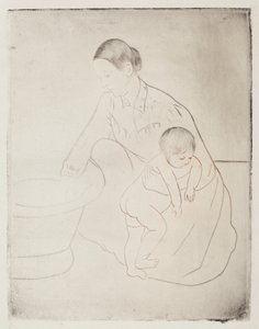 The Bath, 1890-1891. od Mary Cassatt