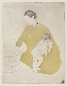 Lázně, 1890-1891. od Mary Cassatt