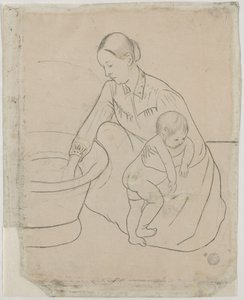 The Bath [verso] od Mary Cassatt