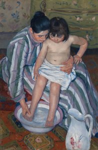 Dětská koupel od Mary Cassatt