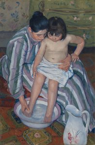 Dětská koupel od Mary Cassatt