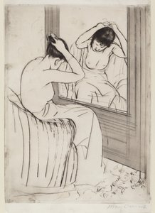 Účes, 1890-1891. od Mary Cassatt