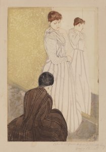 The Fitting, 1890-1891. od Mary Cassatt