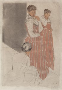 The Fitting, 1890-1891. od Mary Cassatt