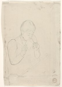 Dopis verso, 1890-1891. od Mary Cassatt