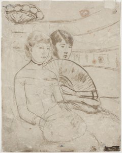 The Loge [verso], 1882. od Mary Cassatt