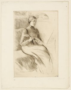 Hráč na mandolínu od Mary Cassatt