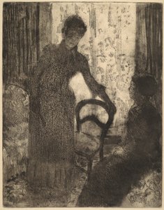 Návštěvník od Mary Cassatt