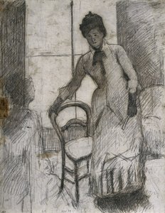Návštěvník recto, c. 1881. od Mary Cassatt