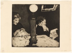 Under the Lamp, c.1882 od Mary Cassatt