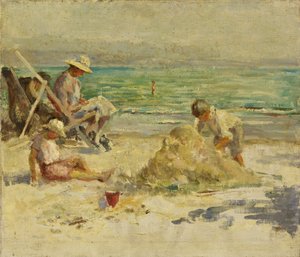 U moře (olej na plátně) od Mary Constance Oliver