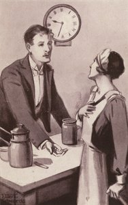 Ilustrace k filmu Kipps od H. G. Wellse (litografie) od Mary Ellen Edwards