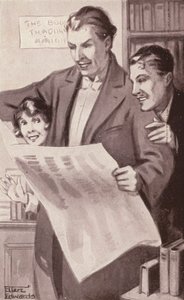 Ilustrace k filmu Kipps od H. G. Wellse (litografie)