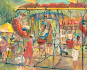 Houpací čluny, 2006 (olej na palubě) od Mary Kuper