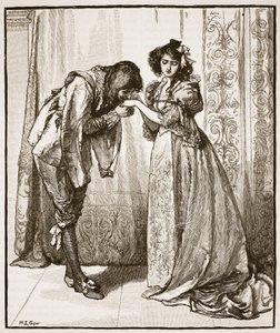 Rozloučení prince Charlese s infantkou, ilustrace z 