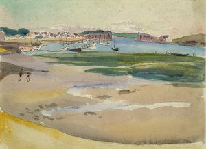 Ústí, cca 1930 (akvarel na papíře) od Mary Sophia Ludlow