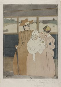 V Omnibusu, 1890-91 od Mary Cassatt