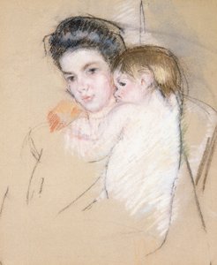 Matka a nahé dítě, od Mary Cassatt