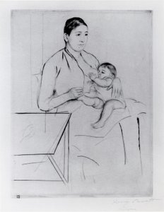 Ošetřovatelství od Mary Stevenson Cassatt