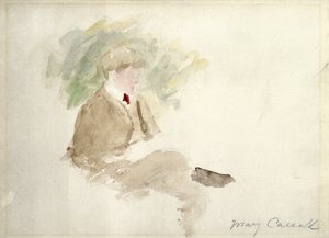 Studie chlapce (akvarel) od Mary Stevenson Cassatt