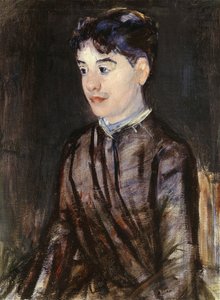 Mladá žena v černém, od Mary Cassatt