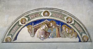 Korunovace Panny Marie. Obraz od Maso di Banco (činný v letech 1335-1346) od Maso di Banco