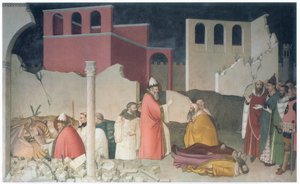 Zázrak papeže svatého Silvestra, kaple San Silvestro, asi 1337 (freska)