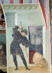 Stětí hlavy Jana Křtitele. 1435 od Tommaso Masolino da Panicale