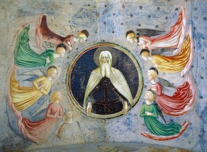 Bůh Otec obklopený anděly. 1435 od Tommaso Masolino da Panicale