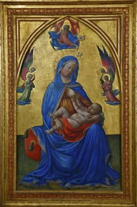 Panna a dítě, asi 1435 od Tommaso Masolino da Panicale
