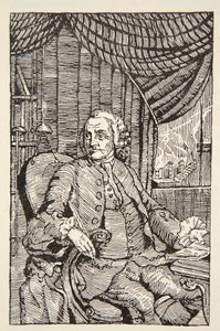 Franklin, kopie Borise Mestcherského (zemř. 1957), ilustrace z "Histoire de la Nation Francaise", Sciences, svazky I a II, autor Gabriel Hanotaux (1853-1944), 1924.