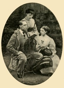 „Charles Dickens čte svým dcerám, 1865“, 1910