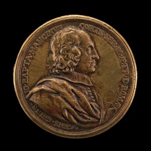 Giovanni Battista Mancini, zemřel 1694, generální agent Toskánska v Římě [avers], 1680. od Massimiliano Soldani