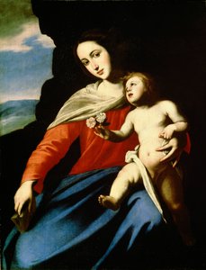 Panna a dítě, počátek 40. let 17. století od Massimo Stanzione