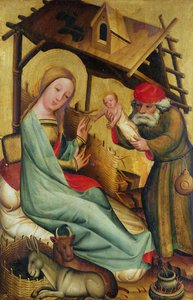 Narození Páně z hlavního oltáře sv. Petra v Hamburku, Grabowerův oltář, 1383 (tempera na panelu) od Master Bertram of Minden