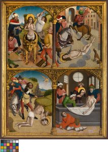 Legenda o sv. Jiří, kolem 1500-10 (olej na panelu) od Master Bruges