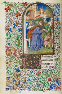 Kniha hodin pro Jeana de Dunois, f.136v, asi 1436-50 (iluminovaný rukopis)
