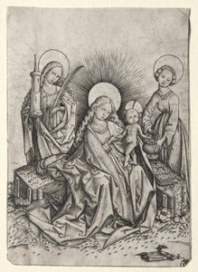 Madona s dítětem v zahradě mezi svatou Barborou a sv. Dorothy