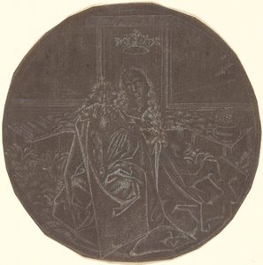 Madona s dítětem v zahradě od Master E.S. Facsimile