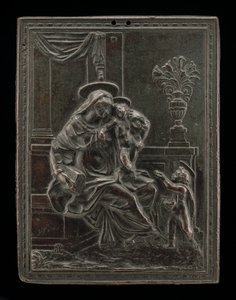 Madona s dítětem se svatým Janem Křtitelem, pravděpodobně kolem r. 1600. od Master F.D.