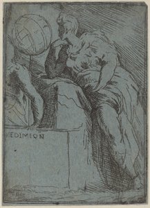 Endymion od Master F.P. after Parmigianino