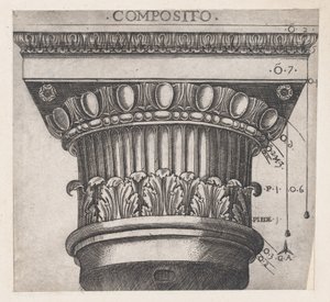 Zrcadlo římské velkoleposti: Iónský kapitál, ca. 1537, ca. 1537