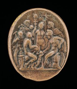 An Assembly of Gods [reverse], druhá polovina 15. století. od Master IO.FF.