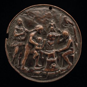 Apollo, Venuše, Mars a Vulkán, cca 1500. od Master M.C.