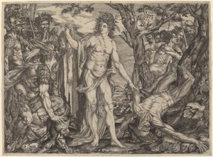 Apollo a Marsyas od Master MF