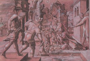 Klanění pastýřů, 1540-60. od Master Of The Liechtenstein Adoration