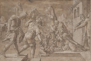 Klanění pastýřů, ca. 1549-50. od Master Of The Liechtenstein Adoration