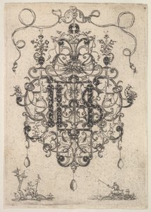 Design pro přívěsek s monogramem IHS, 1609. od Master PRK